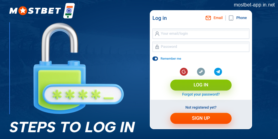 Login to Mostbet App IN account