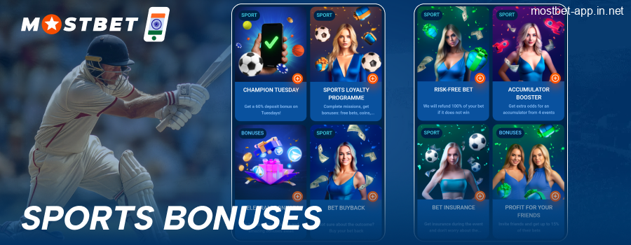 Sports offers for Indian players Mostbet App